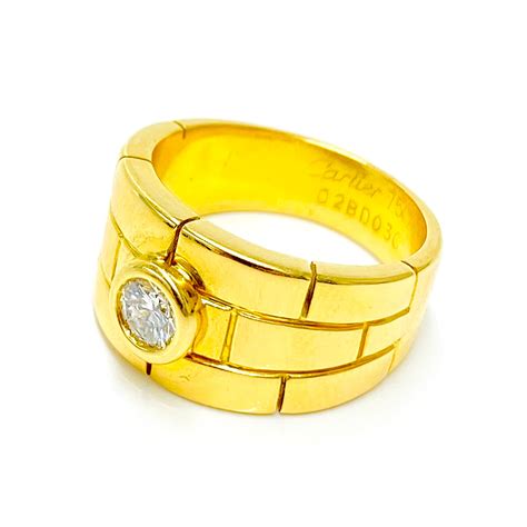 cartier yellow ring|cartier designed diamond ring.